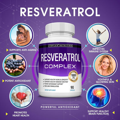 Resveratrol Supplement 1800Mg