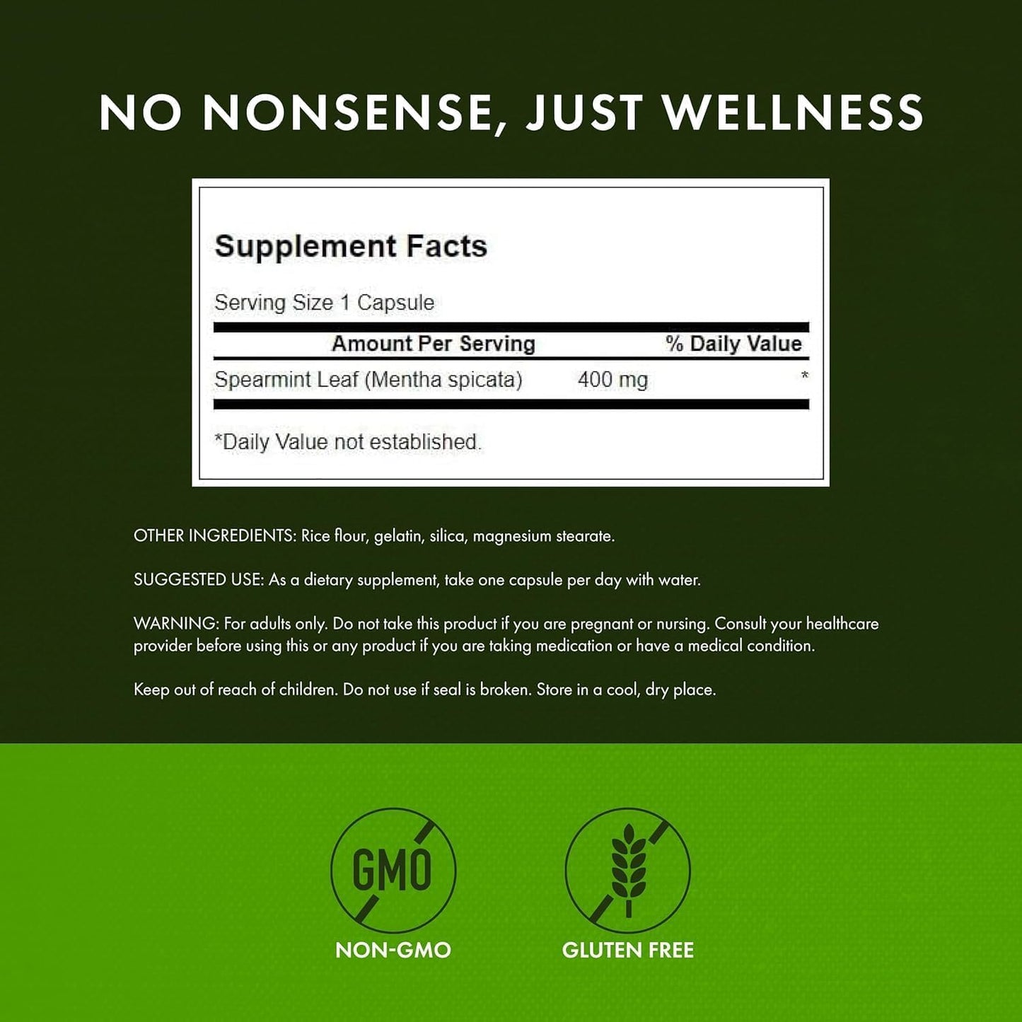 Spearmint Leaf Full Spectrum Digestive Supplement