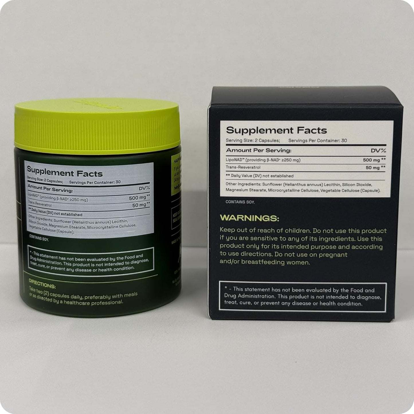 Liposomal NAD Supplement with Resveratrol